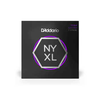 D´Addario NYXL1164 Nickel Wound 7-String Electric Guitar Strings, Medium, 11-64